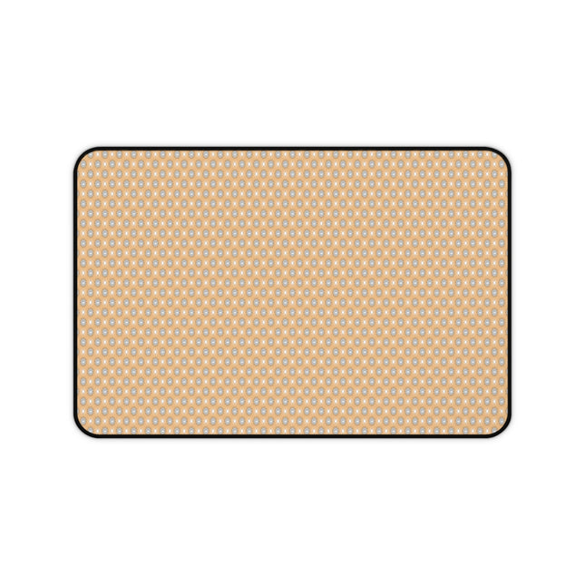Tan Sunset Star-crossed Bodies Desk Mat, 12" x 18"