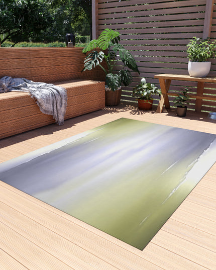 Lavender Sea Golden Fog Outdoor Rug, 60" x 84"