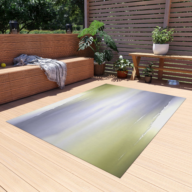 Lavender Sea Golden Fog Outdoor Rug, 60" x 84"