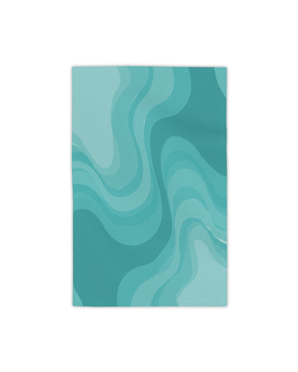 Tif Green Wavey Beach Towel, 18" x 27"
