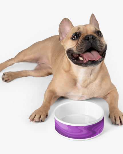 Wavey Purple Wavey 16 oz Pet Bowl