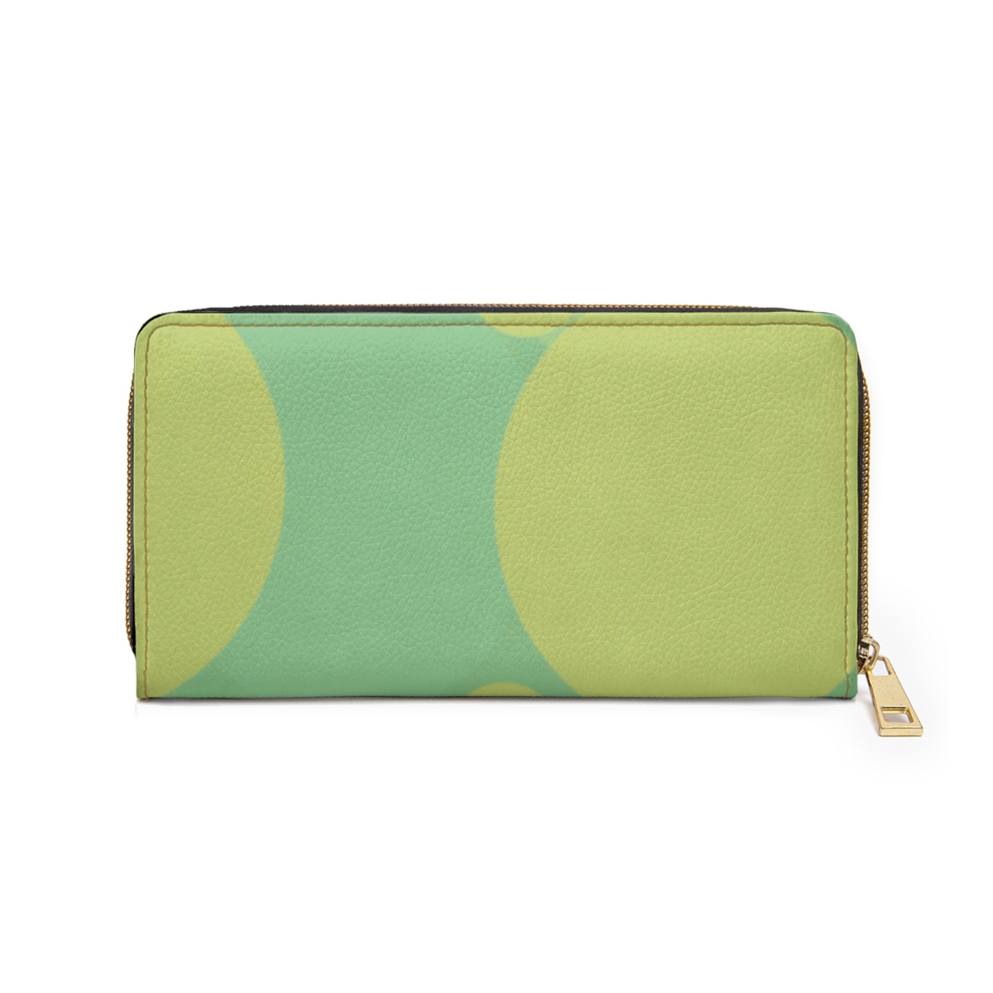 Pastel Green Patches Elegant Abstract Zipper Wallet - Stylish & Functional Accessory for Everyday Use