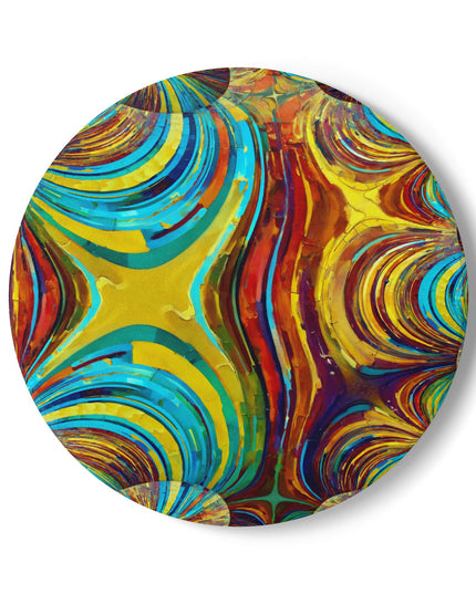 Uzi Spiral Alpha 4" x 4" Round Ceramic Coaster