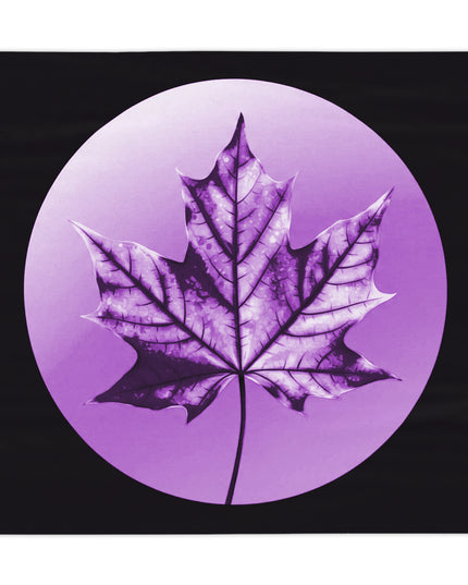 Purple Maple Leaf Tablecloth, 55" x 55"