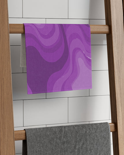 Wavey Purple Wavey Rally Towel, 11" x 18"