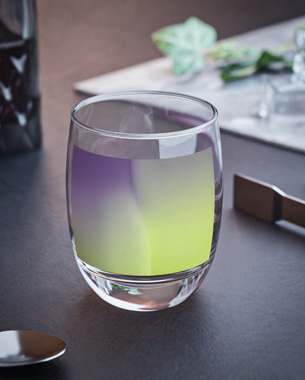 Purple Golden Fade Whiskey Glass, 6 oz