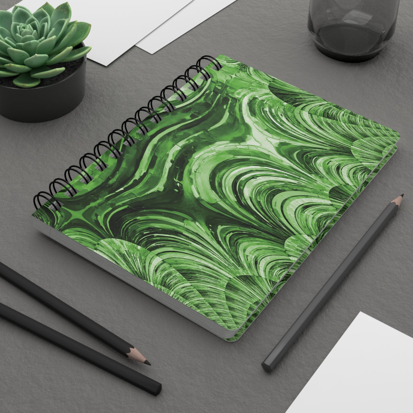 Uzi Spiral Mint Pastel Bound Journal, 5" x 7" 150 pages