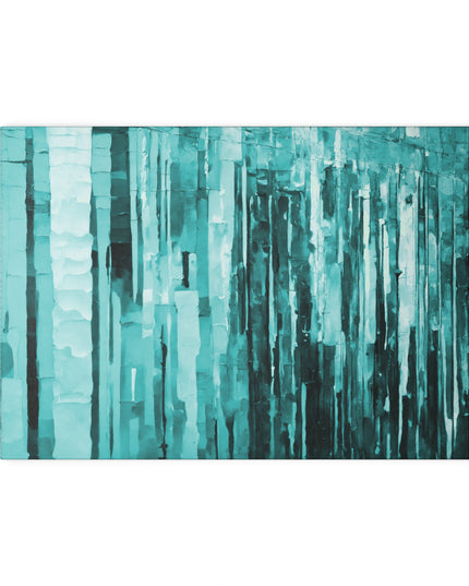 Striped Tif 8" x 11" Glass Cutting Board
