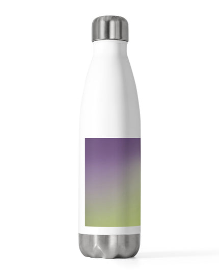Purple Golden Fade 20oz Insulated White Water Bottle