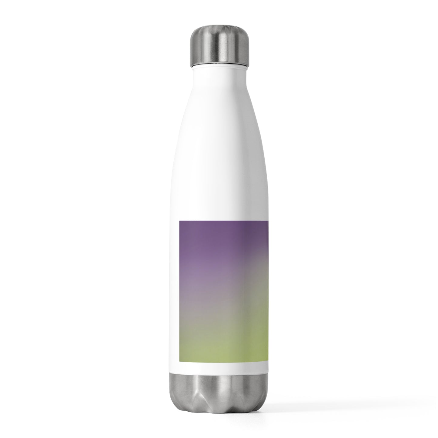 Purple Golden Fade 20oz Insulated White Water Bottle
