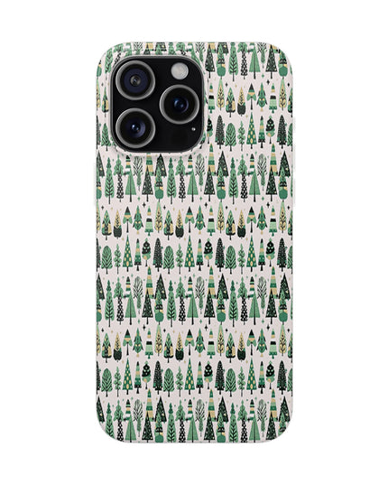 Mini Vintage Green Trees Iphone 15 Pro Max Flexi Case