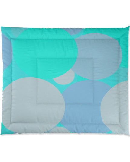 Pastel Tan and Tif Patches 104" × 88" Comforter