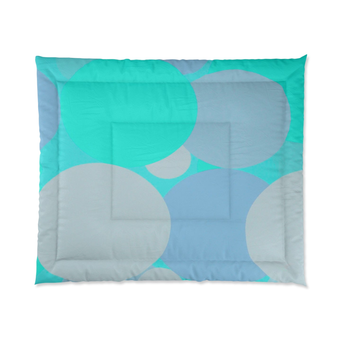 Pastel Tan and Tif Patches 104" × 88" Comforter