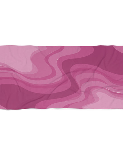 Pinky Mauve Wavey 30" x 60" Beach Towel