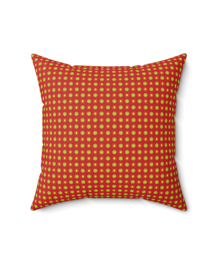 Late Evening Star-crossed Bodies Faux Suede Square Pillow, 16" x 16"
