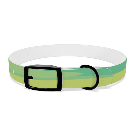 Pastel Green Patches Small Dog Collar