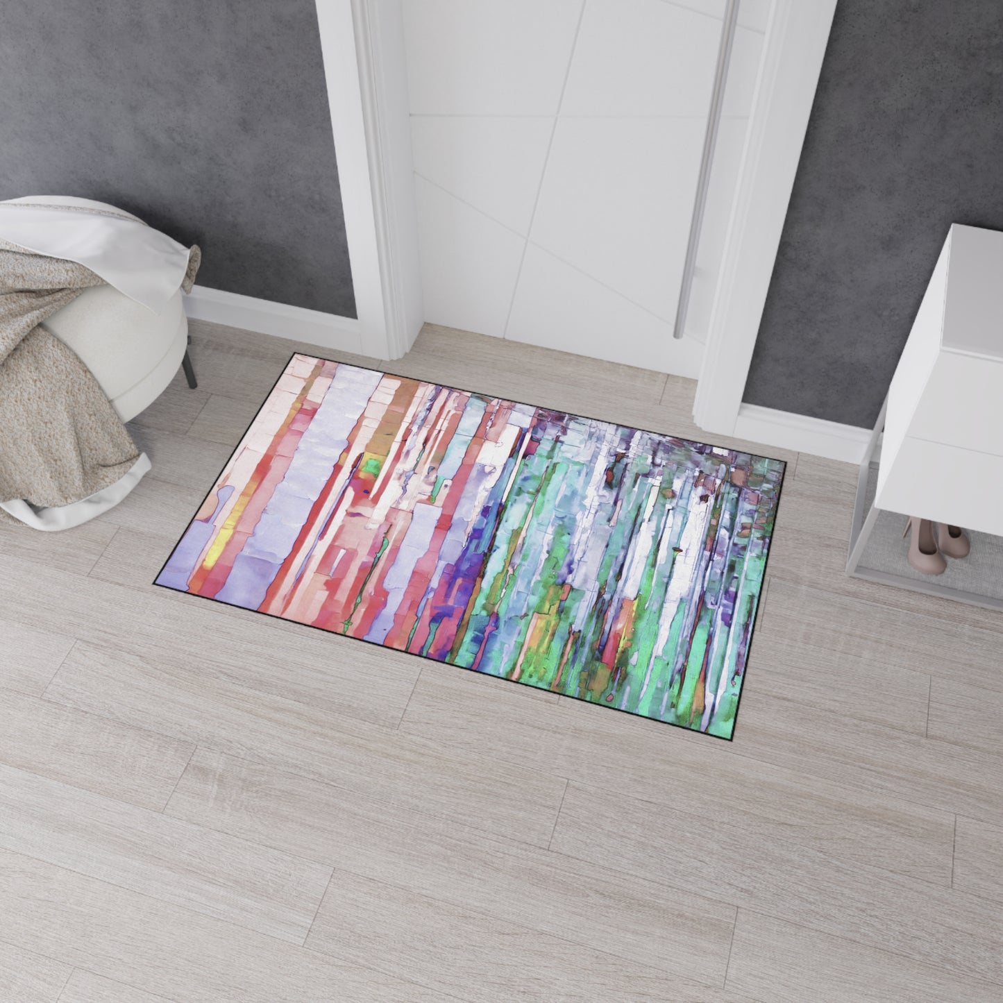 Striped Pastels 36" x 60" Heavy Duty Floor Mat