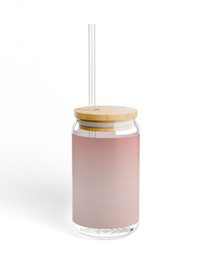 Rose Red Fade Sipper Glass, 16oz