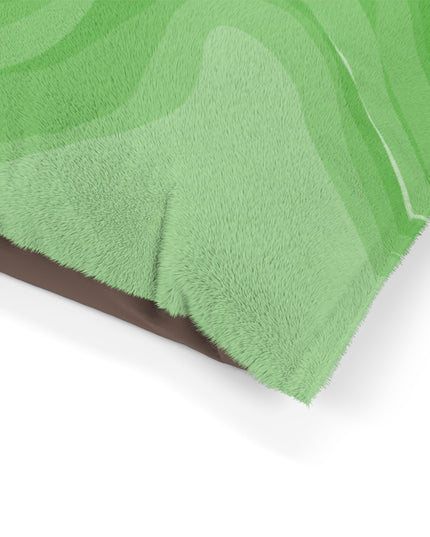 Greenie Meanie Wavey 50" × 40" Pet Bed