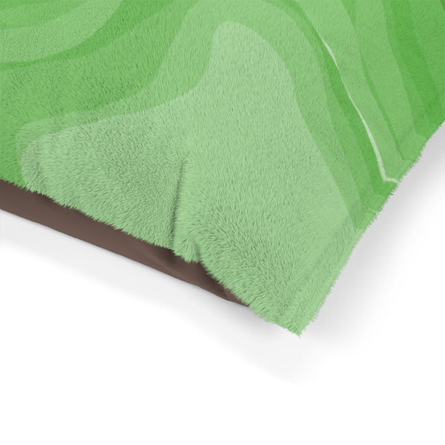 Greenie Meanie Wavey 50" × 40" Pet Bed