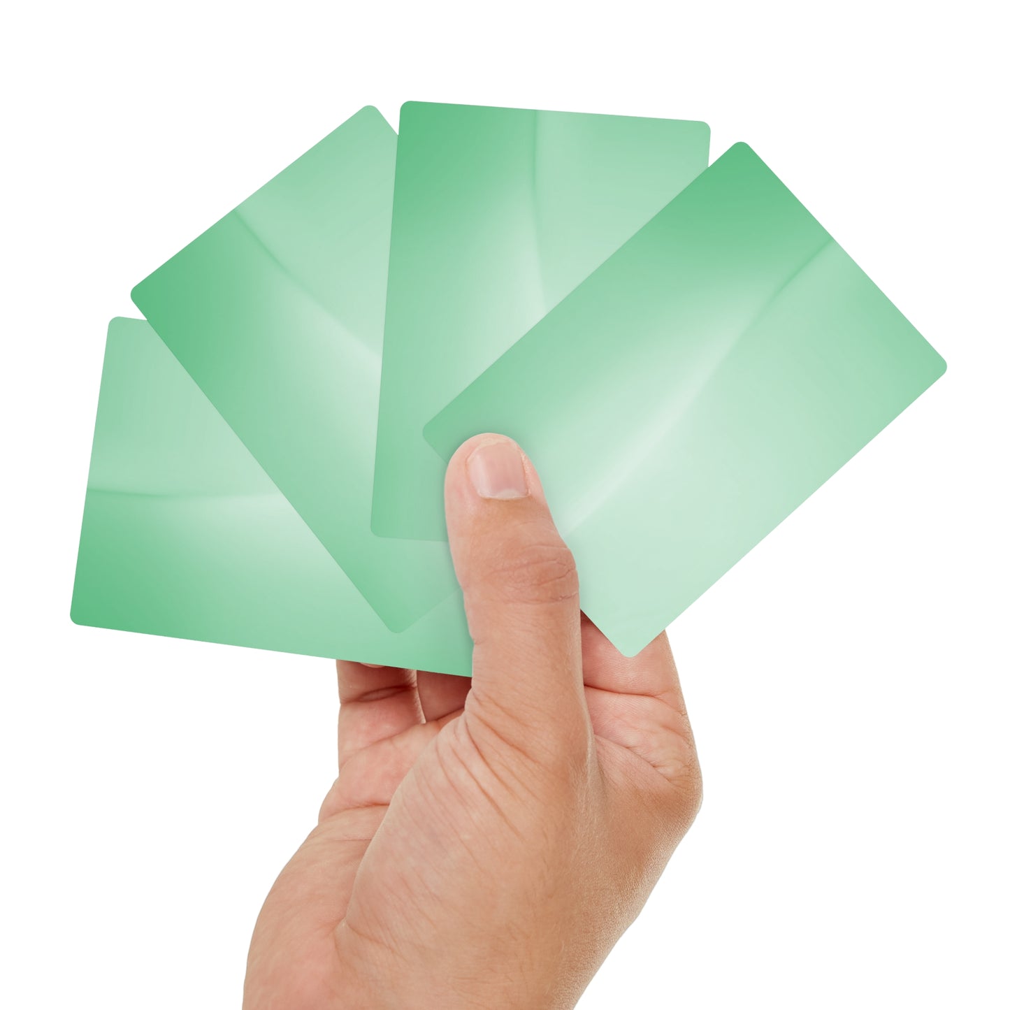 Mint Fade Poker Cards