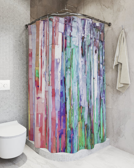 Striped Pastels Shower Curtains, 71" x 74"
