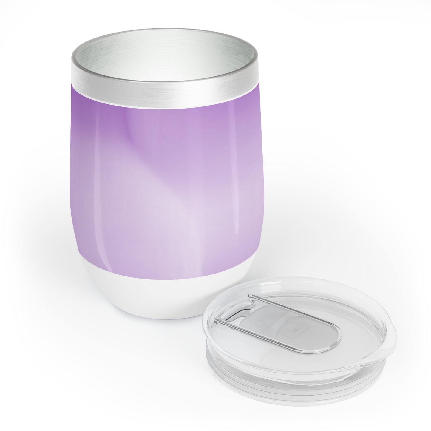 Soft Lavender Fade 12 oz Chill Wine Tumbler