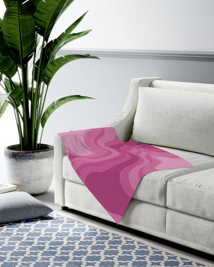Pinky Mauve Wavey Baby Swaddle 30″×40″ Blanket