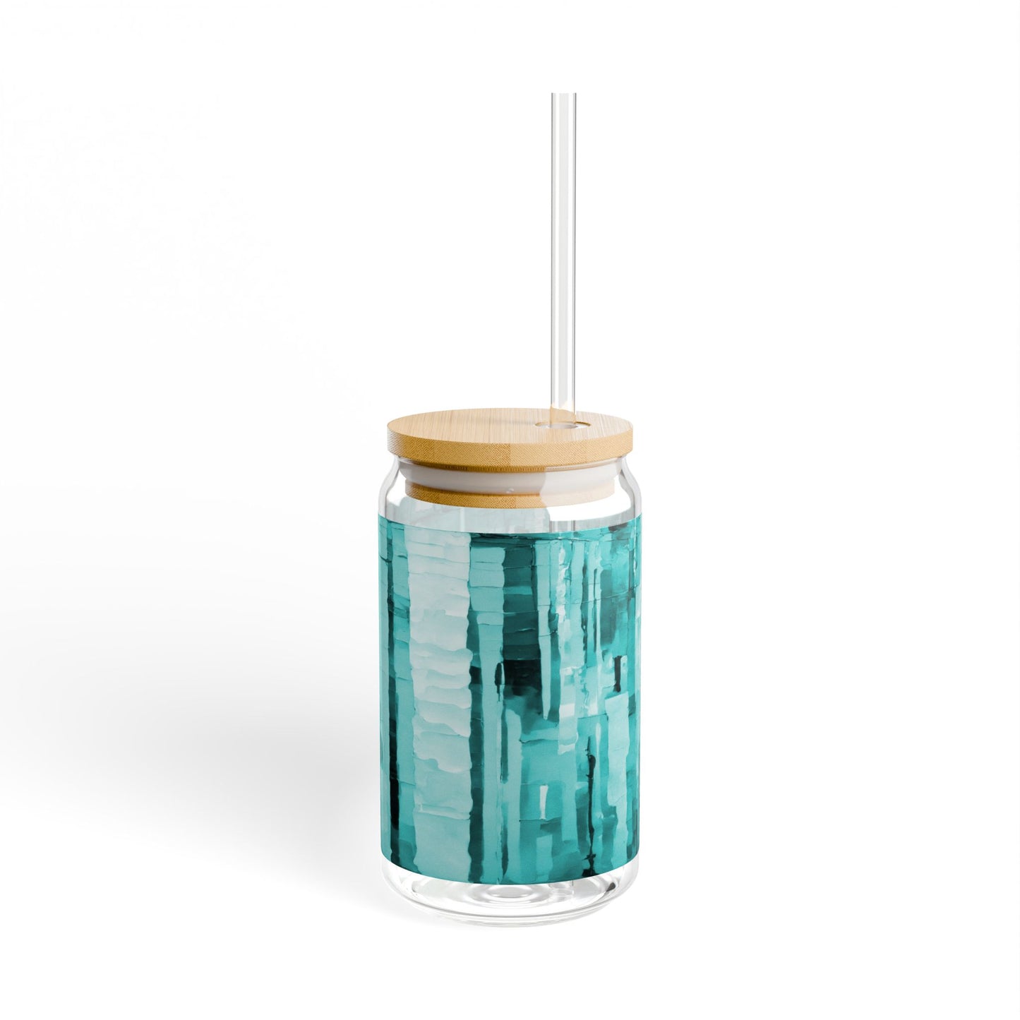 Striped Tif Sipper Glass, 16oz
