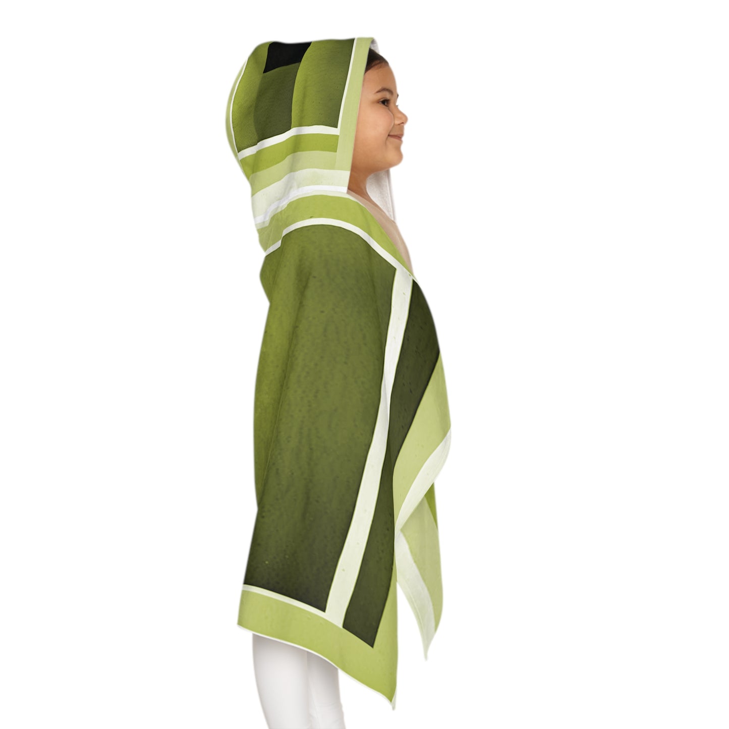 Lemongrass Shadow Youth Hooded Towel, 24" x 48"