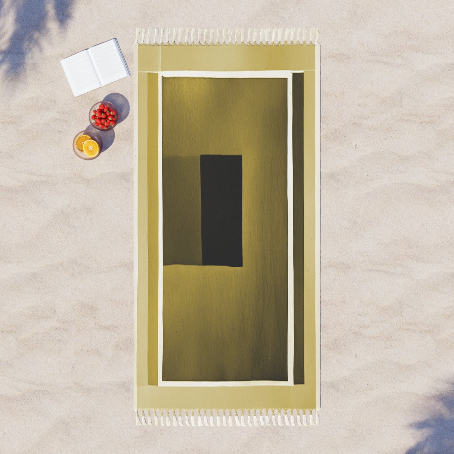 Tan Shadow 38" × 81" Boho Beach Cloth