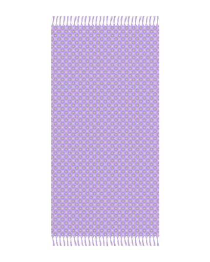 Lavender Star-crossed Bodies Boho Beach Cloth, 38" × 81"
