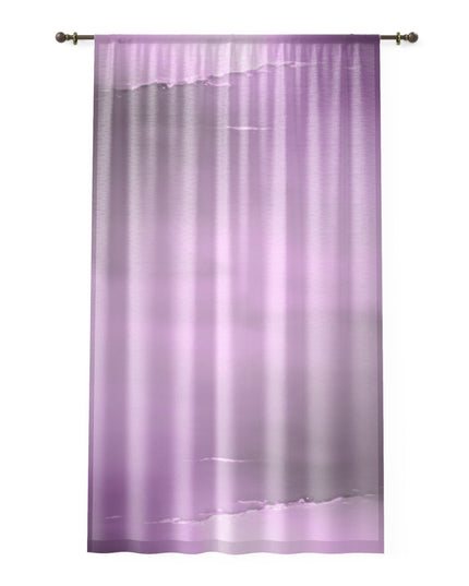 Dark Pink Sea Amethyst Fog Window Curtain, 50" x 84", partially transparent