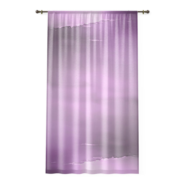 Dark Pink Sea Amethyst Fog Window Curtain, 50" x 84", partially transparent
