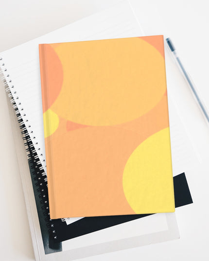 Pastel Bright Oranges Patches 5" x 7" Journal - 128 Ruled Line pages