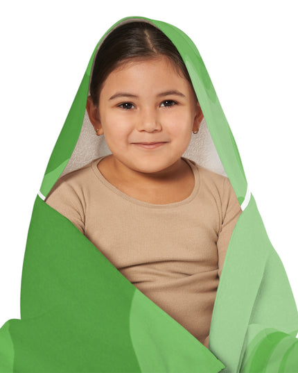 Greenie Meanie Wavey Youth Hooded Towel, 24" x 48"