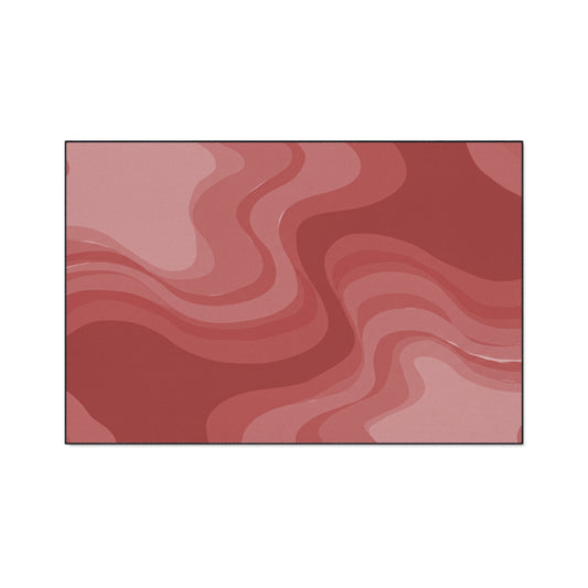 Power Red Wavey 48" x 72" Heavy Duty Floor Mat