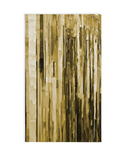 Striped Light Brown Hand Towel, 16" x 28"