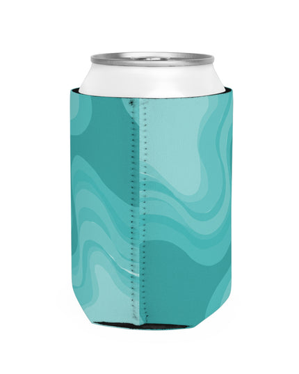 Tif Green Wavey 12 oz Can Cooler Sleeve
