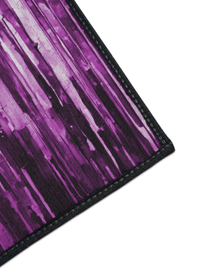 Striped Powder Lavender 18" x 24" Heavy Duty Floor Mat
