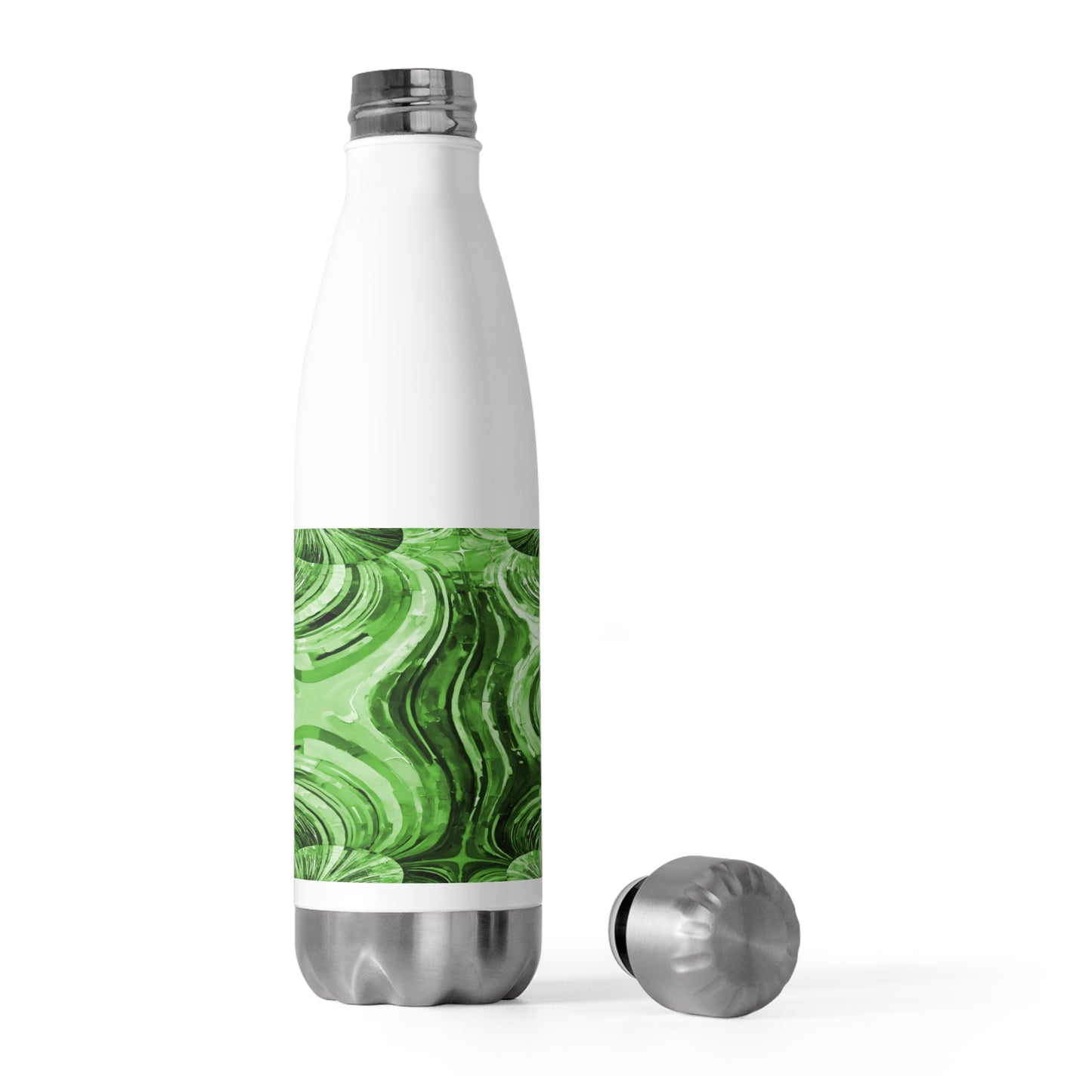 Uzi Spiral Mint Pastel 20oz Insulated Water Bottle