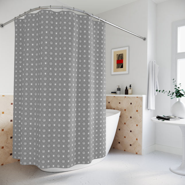 Desaturated Star-crossed Bodies Shower Curtain, 71" x 74"