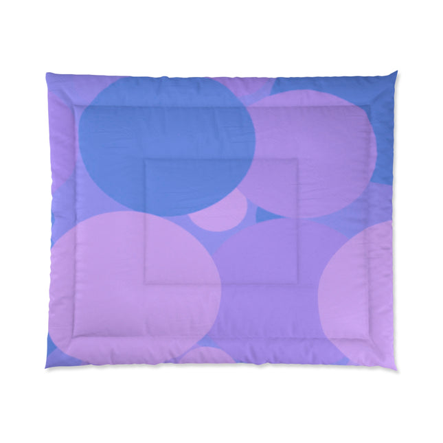 Pastel Purple Family Patches 104" × 88" Comforter