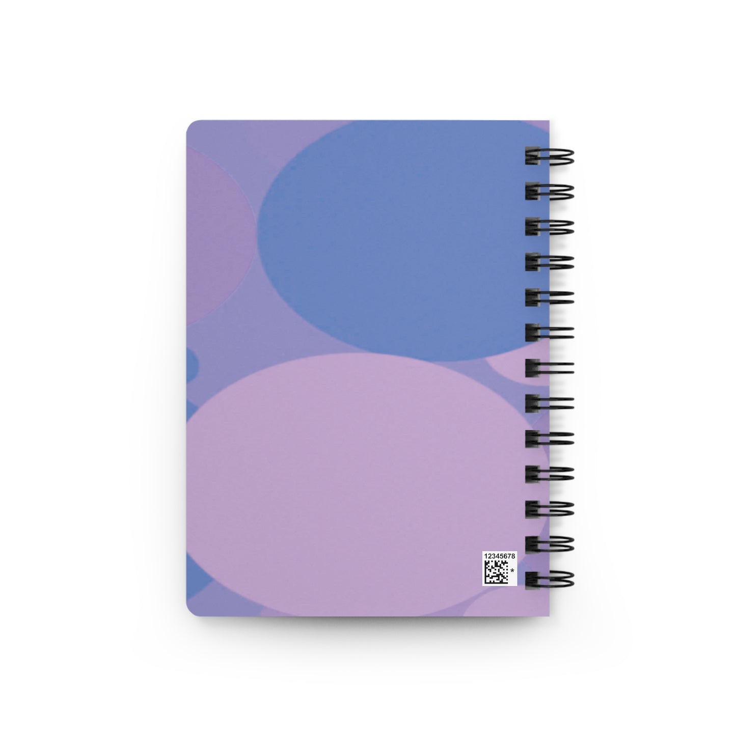 Pastel Purple Family Patches Spiral Bound Journal, 5" x 7" 150 pages