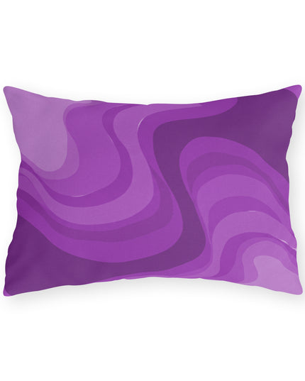 Wavey Purple Wavey 20" x 14" Outdoor Pillow