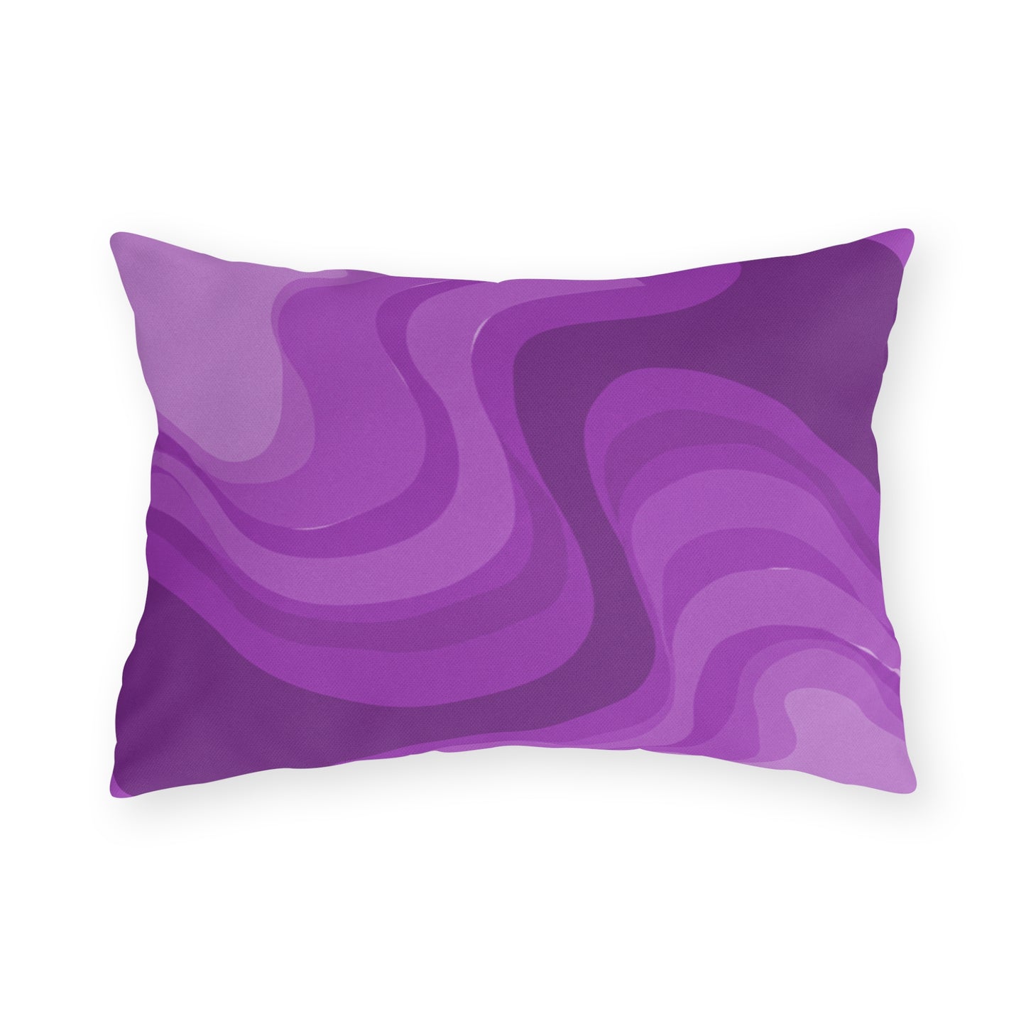 Wavey Purple Wavey 20" x 14" Outdoor Pillow