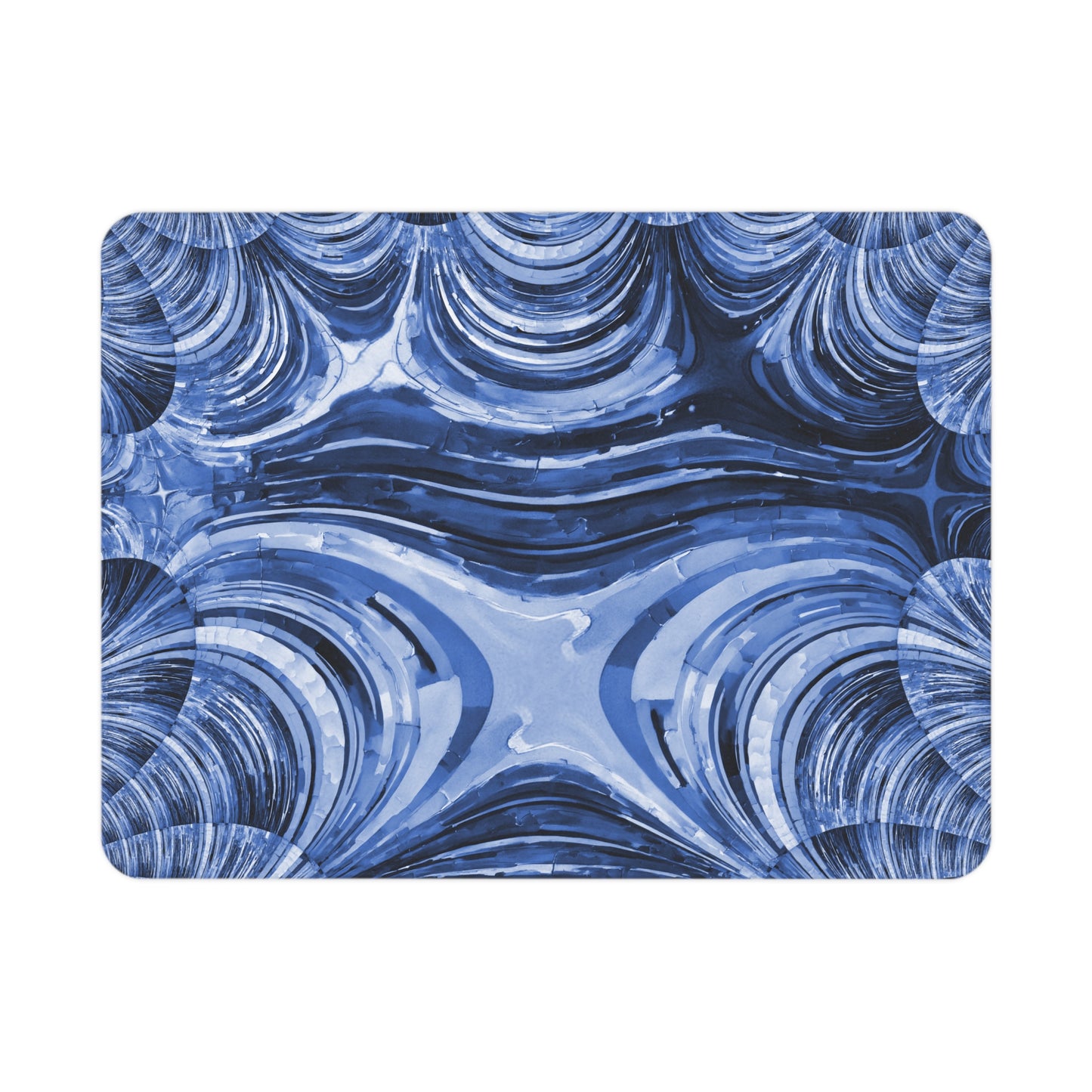 Uzi Spiral Deep Blue Toddler Blanket, 30" x 40"