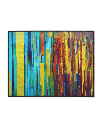 Striped Alpha 18" x 24" Heavy Duty Floor Mat
