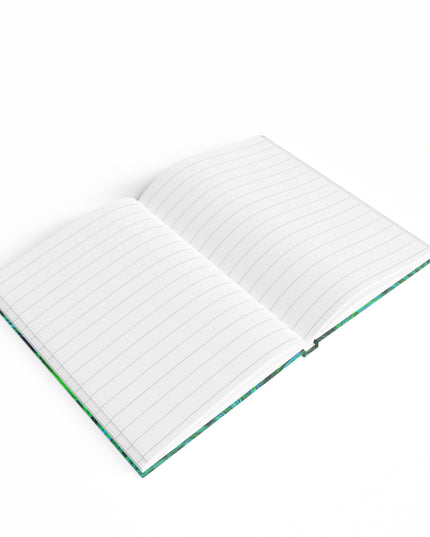 Uzi Spiral Blue Green 5" x 7" Journal - 128 Ruled Line pages