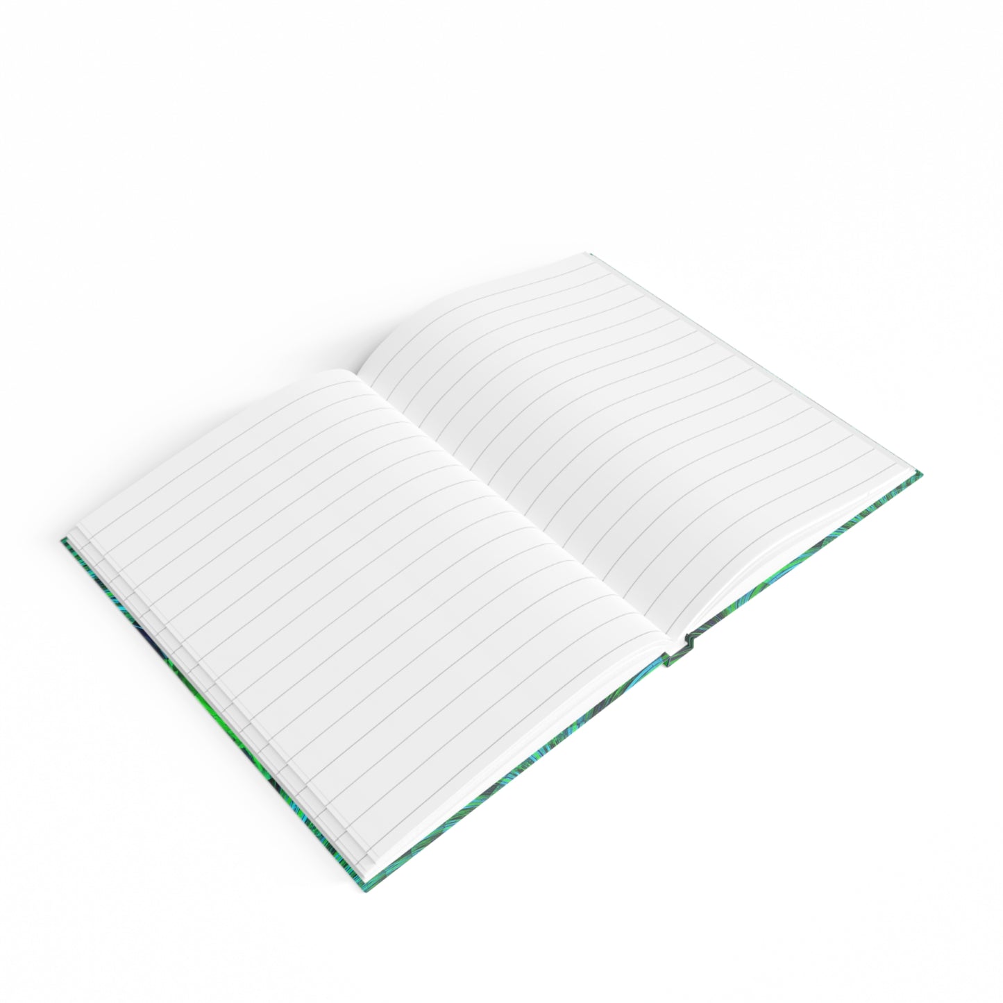 Uzi Spiral Blue Green 5" x 7" Journal - 128 Ruled Line pages